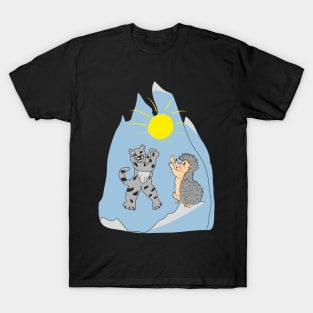 Leopard and hedgehog T-Shirt